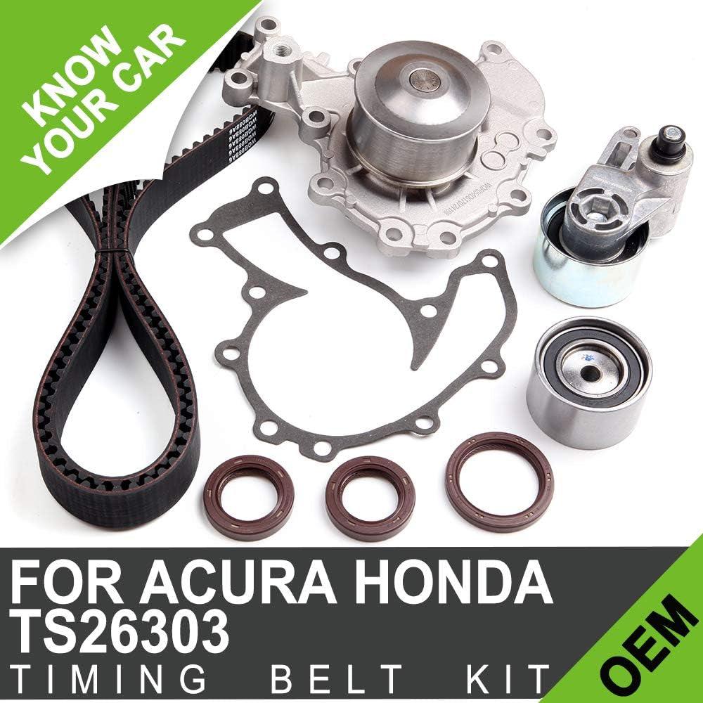 TS26303 ITM303 AW9365 TBK303 WP140-1440 WP7010 Engine Timing Belt Kit Fits for 98-99 for Acura SLX 98-02 for Honda Passport 98-00 for Isuzu Amigo