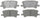 Silver 14D996M Semi-Metallic Rear Disc Brake Pad Set