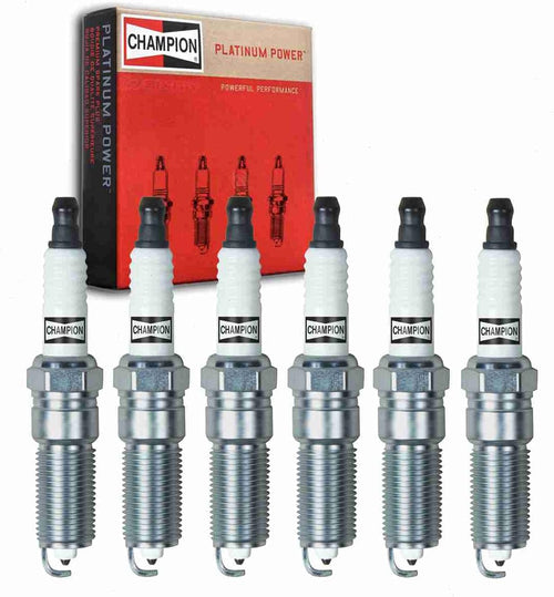 6 Pc Champion Platinum Spark Plugs Compatible with Chevrolet Trailblazer EXT 4.2L L6 2002-2006