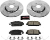 K6940 Front Z23 Carbon Fiber Brake Pads with Drilled & Slotted Brake Rotors Kit
