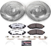 K142-36 Front Z36 Truck & Tow Brake Kit, Carbon Fiber Ceramic Brake Pads and Drilled/Slotted Brake Rotors