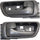 Interior Door Handle Set Compatible with 2002-2006 Toyota Camry Gray Front or Rear, Driver and Passenger Side