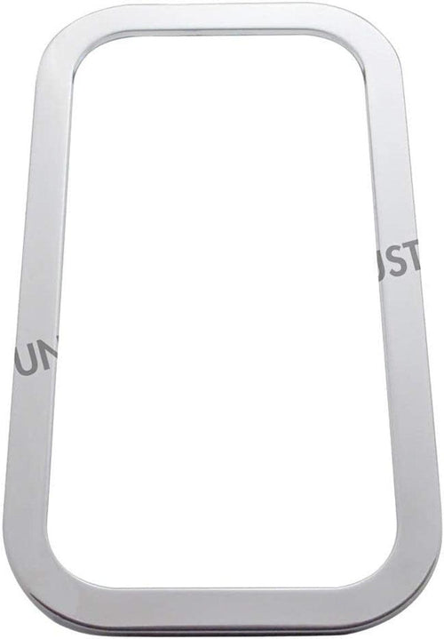 21741B Stainless Steel Exterior View Window Trim for 2005+ Peterbilt, Silver