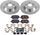K4704 Rear Z23 Carbon Fiber Brake Pads with Drilled & Slotted Brake Rotors Kit