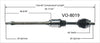 VO-8019 CV Axle Shaft