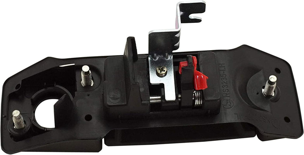 Exterior Rear Door Handle Compatible with 2015-2018 Chevrolet City Express Side Door Textured Black Driver Side