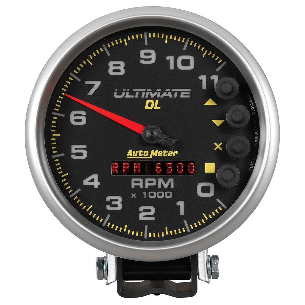 5 in. TACHOMETER 0-11000 RPM PEDESTAL ULTIMATE DL PLAYBACK BLACK - greatparts