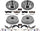 K15019DK Front and Rear Z23 Carbon Fiber Brake Pads with Drilled & Slotted Brake Drums Kit