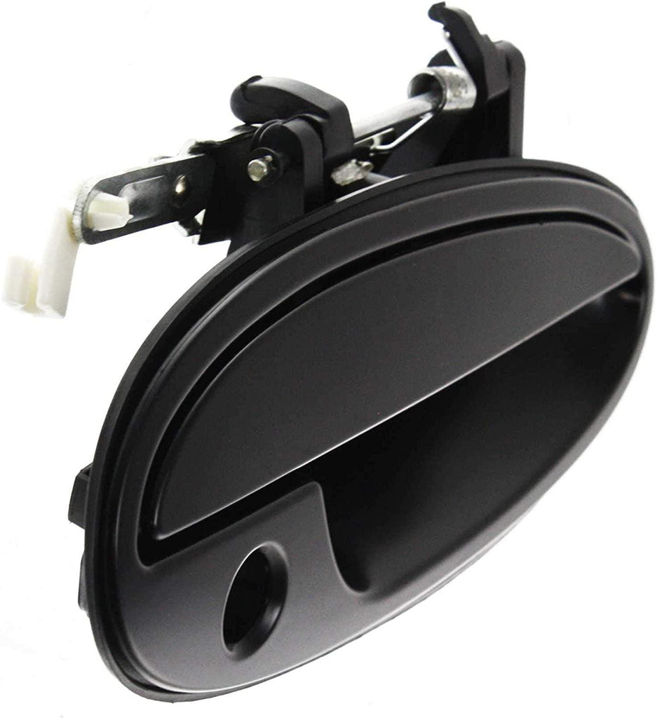 Front Exterior Door Handle Set of 4 Compatible with 1997-1999 Buick Riviera, Fits 1997-1999 Oldsmobile Aurora Smooth Black Driver and Passenger Side