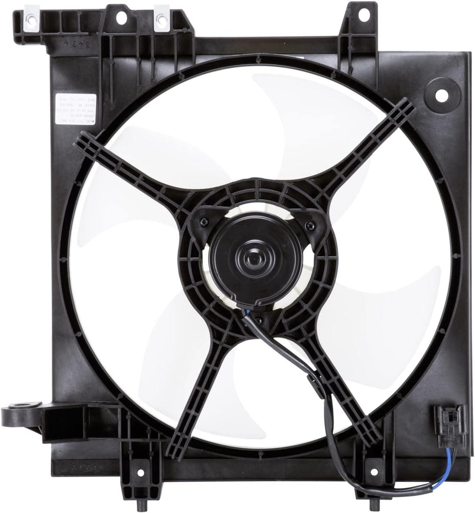600550 Cooling Fan Assembly Compatible with 2000-2004 Subaru Legacy, Black