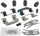 Gold 18K1677X Front Disc Brake Caliper Hardware Kit