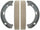 Professional 17803B Bonded Rear Parking Brake Shoe Set