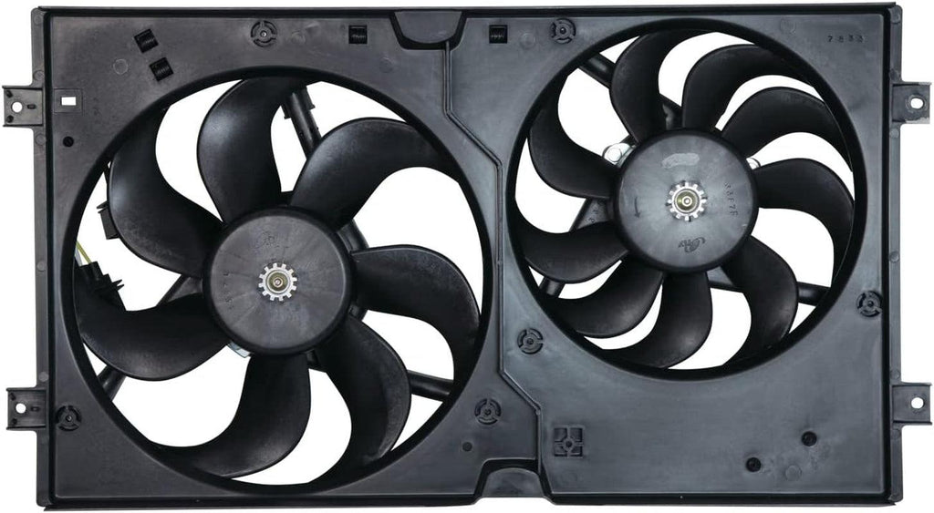 621000 Cooling Fan Assembly Compatible with 1998-2007 Volkswagen Beetle, Black
