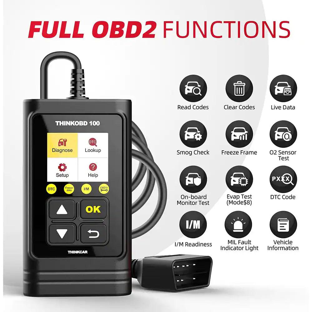 Thinkobd 100 OBDII Code Reader/Eraser with Full 10-Mode Functionality