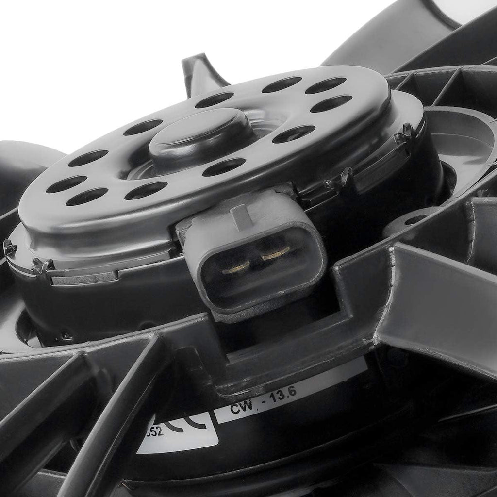 OEM-RF-0047 Factory Style Radiator Cooling Fan Assembly Cooling Efficiency Improved Direct Replacement [Compatible with 07-11 Wrangler Fits 3. 8L Engines]