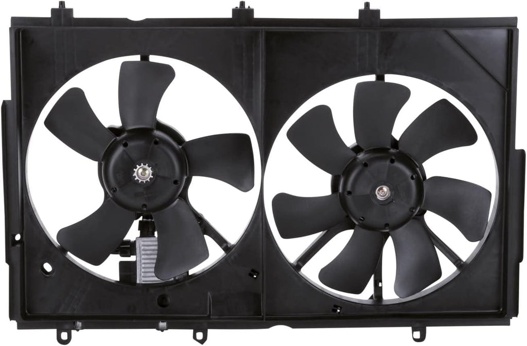621820 Cooling Fan Assembly Compatible with 2003-2006 Mitsubishi Outlander, Black