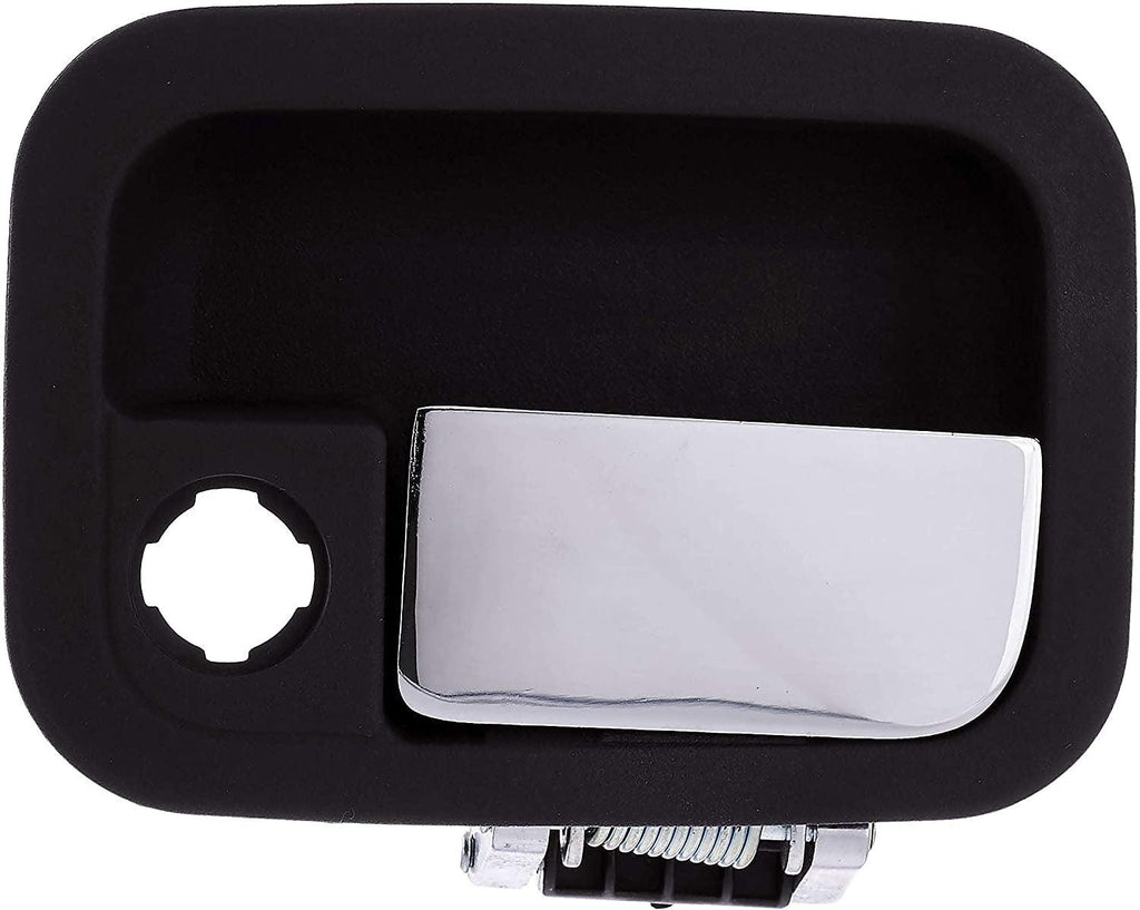 Dorman 760-5403 Front Driver Side Exterior Door Handle Compatible with Select Kenworth / Peterbilt Models, Chrome Lever and Black Housing