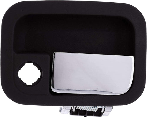 Dorman 760-5403 Front Driver Side Exterior Door Handle Compatible with Select Kenworth / Peterbilt Models, Chrome Lever and Black Housing