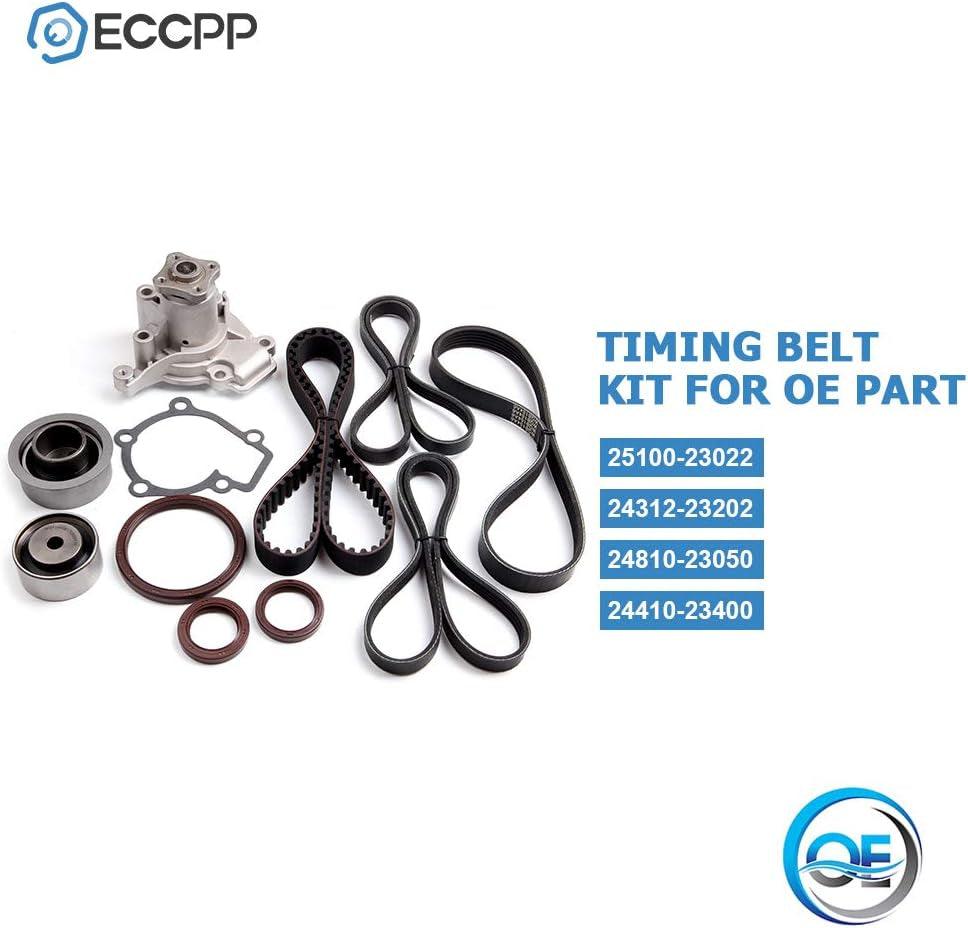 Timing Belt Water Pump Kit Fit for 2002-2006 for HYUNDAI Elantra 2003-2008 for HYUNDAI Tiburon 2005-2006 for HYUNDAI Tucson