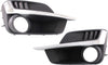 Fog Lamp Molding Compatible with 2015-2016 Subaru Impreza with Fog Lamp Hole Sedan/Wagon Passenger and Driver Side