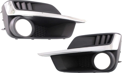 Fog Lamp Molding Compatible with 2015-2016 Subaru Impreza with Fog Lamp Hole Sedan/Wagon Passenger and Driver Side