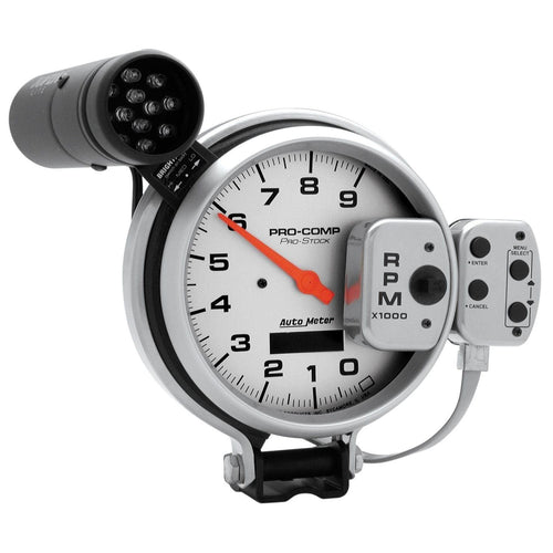 5 in. TACHOMETER 0-9000 RPM PRO-STOCK PEDESTAL W/ SUPER LITE & PEAK MEM ULTRA-LITE - greatparts