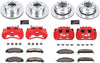 KC5458-36 Z36 Truck & Tow Front and Rear Caliper Kit-Drilled/Slotted Brake Rotors, Carbon-Fiber Ceramic Brake Pads, Calipers