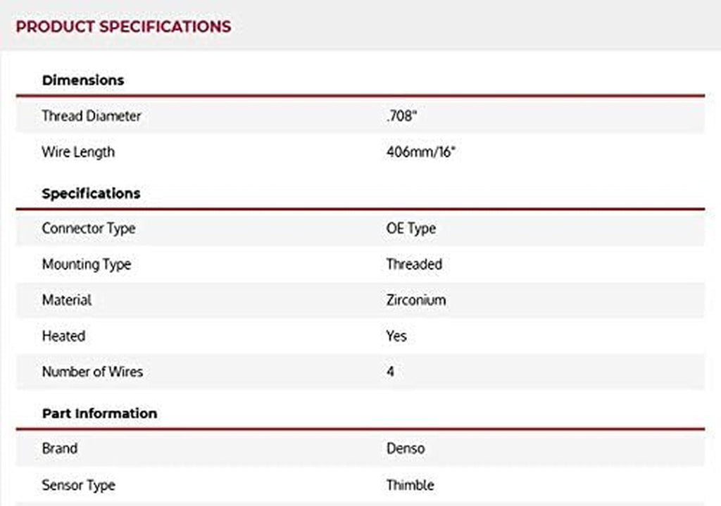 234-4624 Upstream Heated Oxygen Sensor for Toyota/Lexus with 16” Wire and 4-Prong Plug, 0.26 Pounds