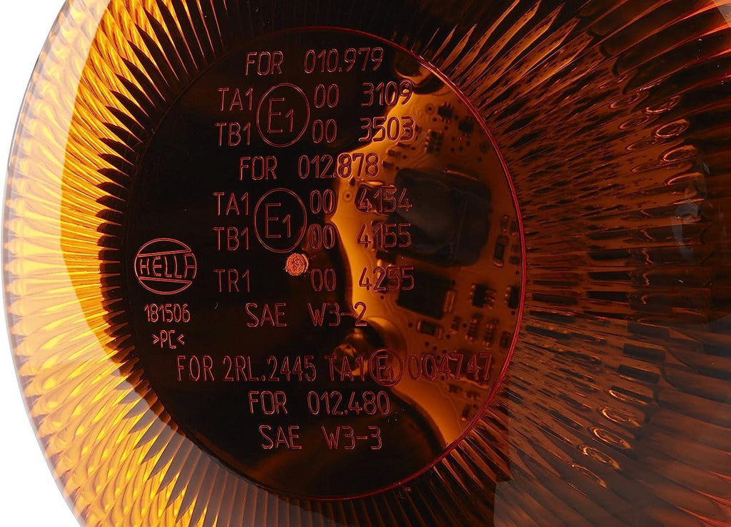 HELLA 2RL 010 979-011 Led-Rotating Beacon - Rotaled - 12/24V - Amber - Flexible Pipe Sockets - Amber