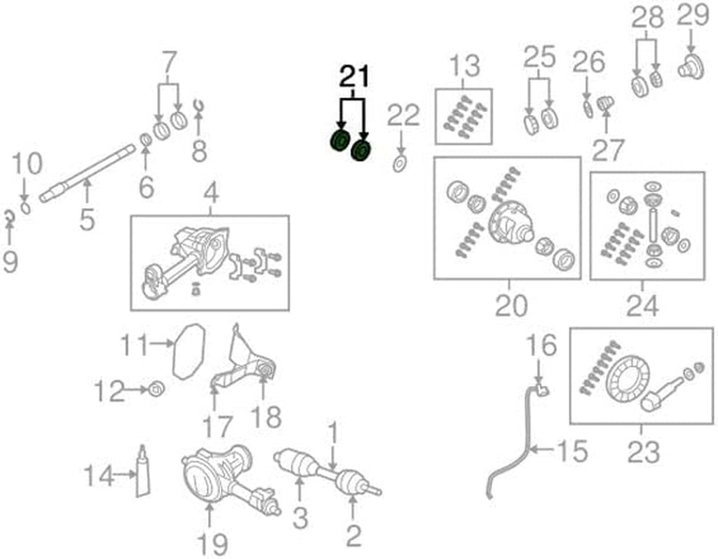 J8126500 Differential Bearing