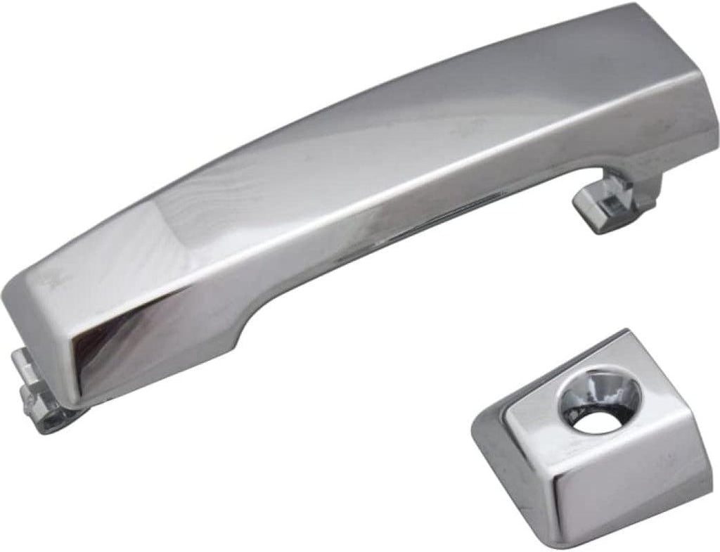 for Infiniti QX56 Exterior Door Handle Front, Driver Side Chrome (2004-2010) | with Key Hole| Trim:All Submodels