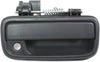 Front Exterior Door Handle Kit Compatible with 1995-2004 Toyota Tacoma Textured Black Driver and Passenger Side