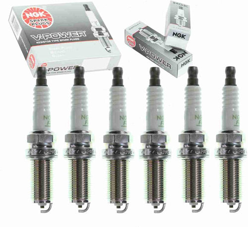 6 Pc NGK V-Power Spark Plugs Compatible with Nissan Altima 3.5L V6 2002-2006