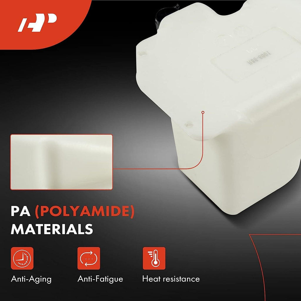A-Premium Engine Coolant Overflow Recovery Reservoir Tank Compatible with Peterbilt 357 1993-2007, 375 1993-1996, 377 1993-2001, 379 1991-2007, Replace # 60354041