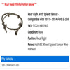 Rear Right ABS Speed Sensor - Compatible with 2011 - 2014 Ford E-250 2012 2013