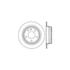 Centric Rear Disc Brake Rotor for BMW (121.34016)