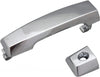 for Nissan Titan Exterior Door Handle Front, Driver Side Chrome (2004-2015) | with Key Hole| Trim:All Submodels