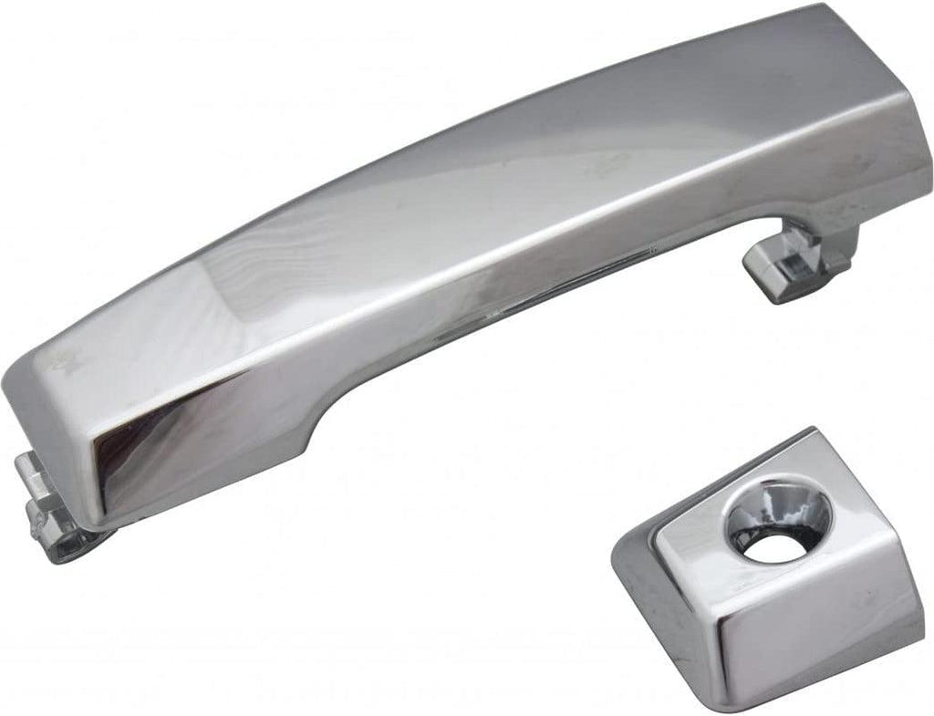 for Infiniti QX56 Exterior Door Handle Front, Driver Side Chrome (2004-2010) | with Key Hole| Trim:All Submodels