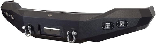 | FBTT2-02 | Front Bumper Fits 2007-2013 Toyota Tundra | 3Pc Modular Design | Integrated Winch Mount | LED Lights and D-Rings Included