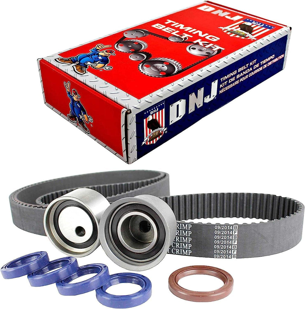DNJ TBK126 Timing Belt Kit for 1991-1999 / Dodge, Mitsubishi / 3000GT, Diamante, Stealth / 3.0L / DOHC / V6 / 24V / 181Cid / 6G72, 6G72T, 6G72T