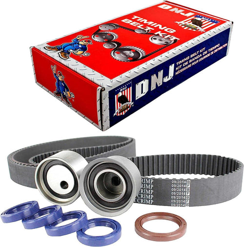 DNJ TBK126 Timing Belt Kit for 1991-1999 / Dodge, Mitsubishi / 3000GT, Diamante, Stealth / 3.0L / DOHC / V6 / 24V / 181Cid / 6G72, 6G72T, 6G72T