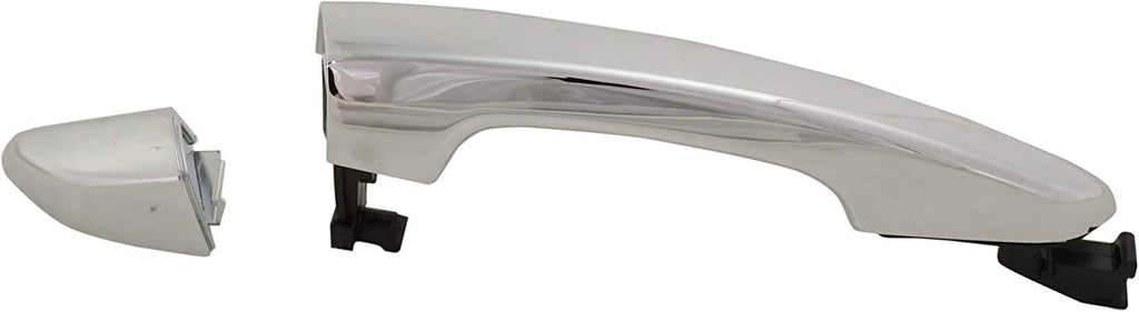 Exterior Front Door Handle Compatible with 2015-2018 Hyundai Sonata All Chrome with Cover (Hybrid MDL 16-17) Passenger Side