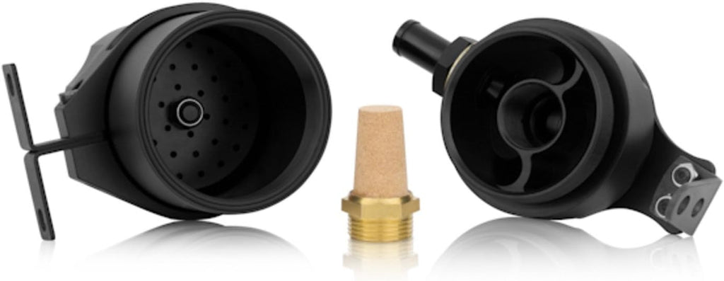 Baffled Oil Catch Can, Black