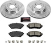 K6968 Front Z23 Carbon Fiber Brake Pads with Drilled & Slotted Brake Rotors Kit