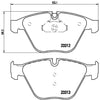 Brembo Front Disc Brake Pad Set for BMW (P06054)