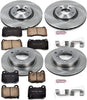 KOE108 Autospecialty Front and Rear Replacement Brake Kit-Oe Brake Rotors & Ceramic Brake Pads