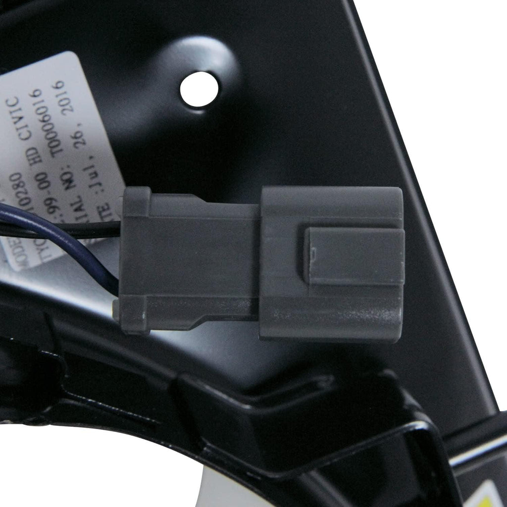 610280 Cooling Fan Assembly Compatible with 1999-2000 Honda Civic