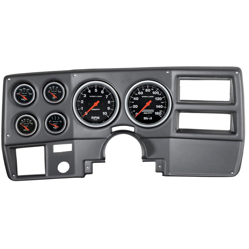 6 GAUGE DIRECT-FIT DASH KIT CHEVY TRUCK / SUBURBAN 73-83 SPORT-COMP - greatparts