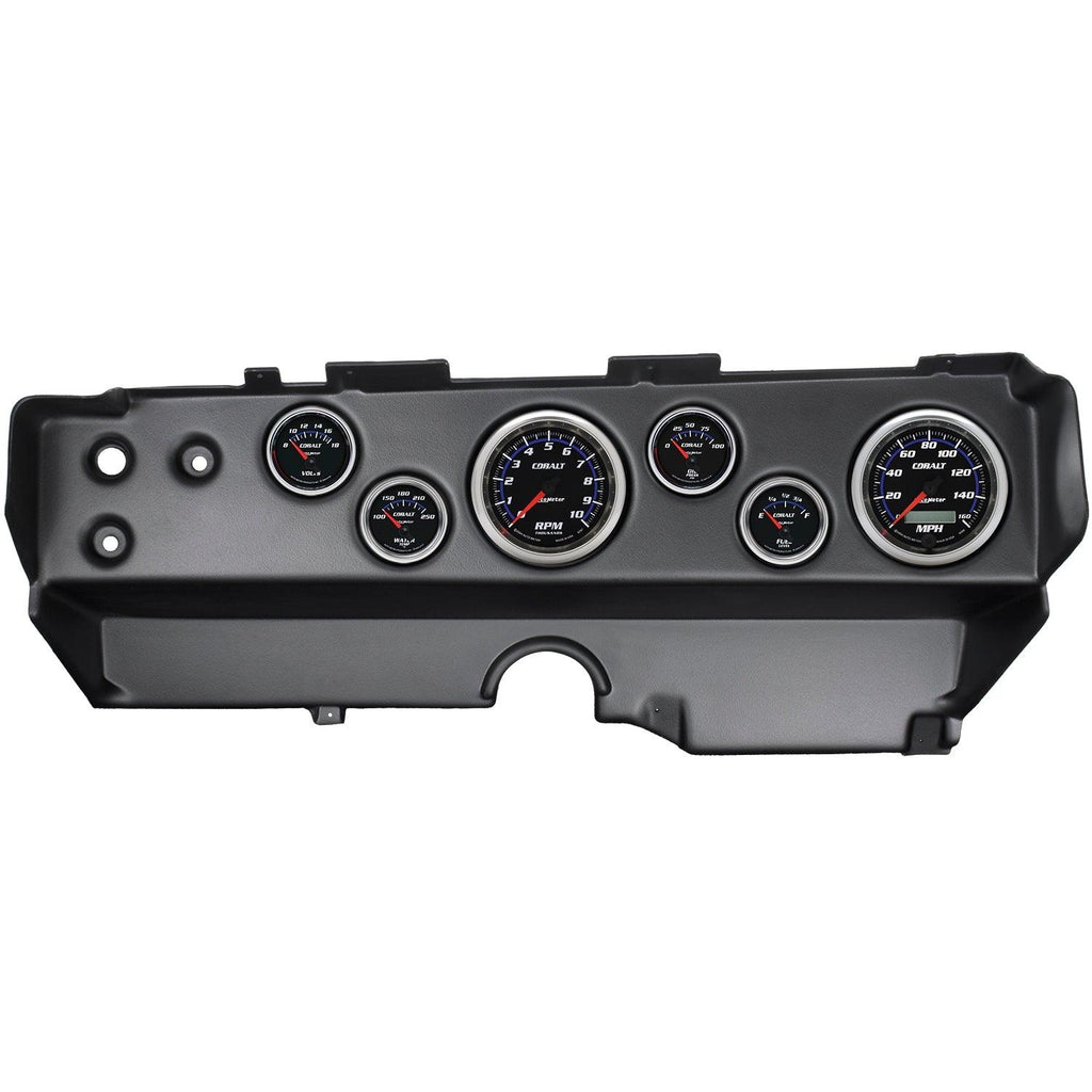 6 GAUGE DIRECT-FIT DASH KIT E-BODY / CUDA / CHALLENGER 70-74 COBALT - greatparts