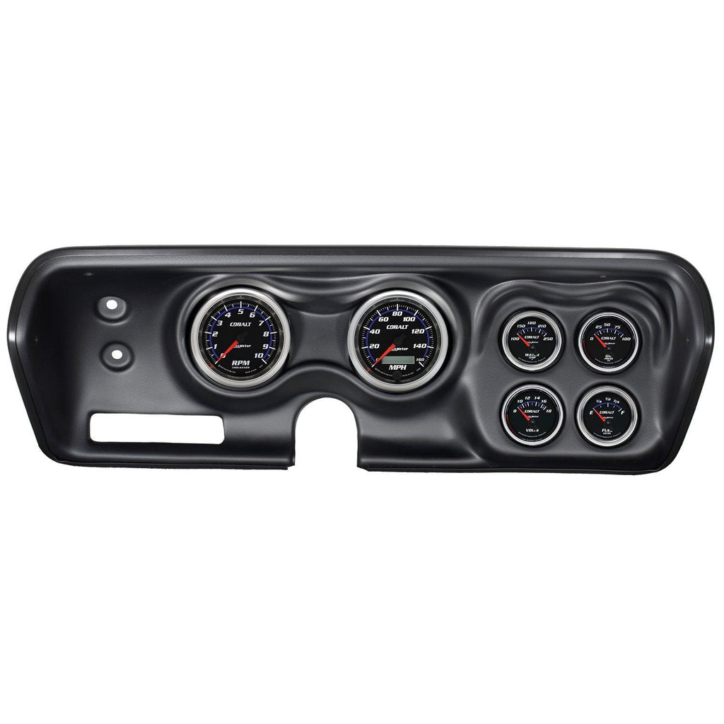 6 GAUGE DIRECT-FIT DASH KIT B-BODY / CHRGR / GTX / ROAD RUNNER / SAT 71-74 COBALT - greatparts